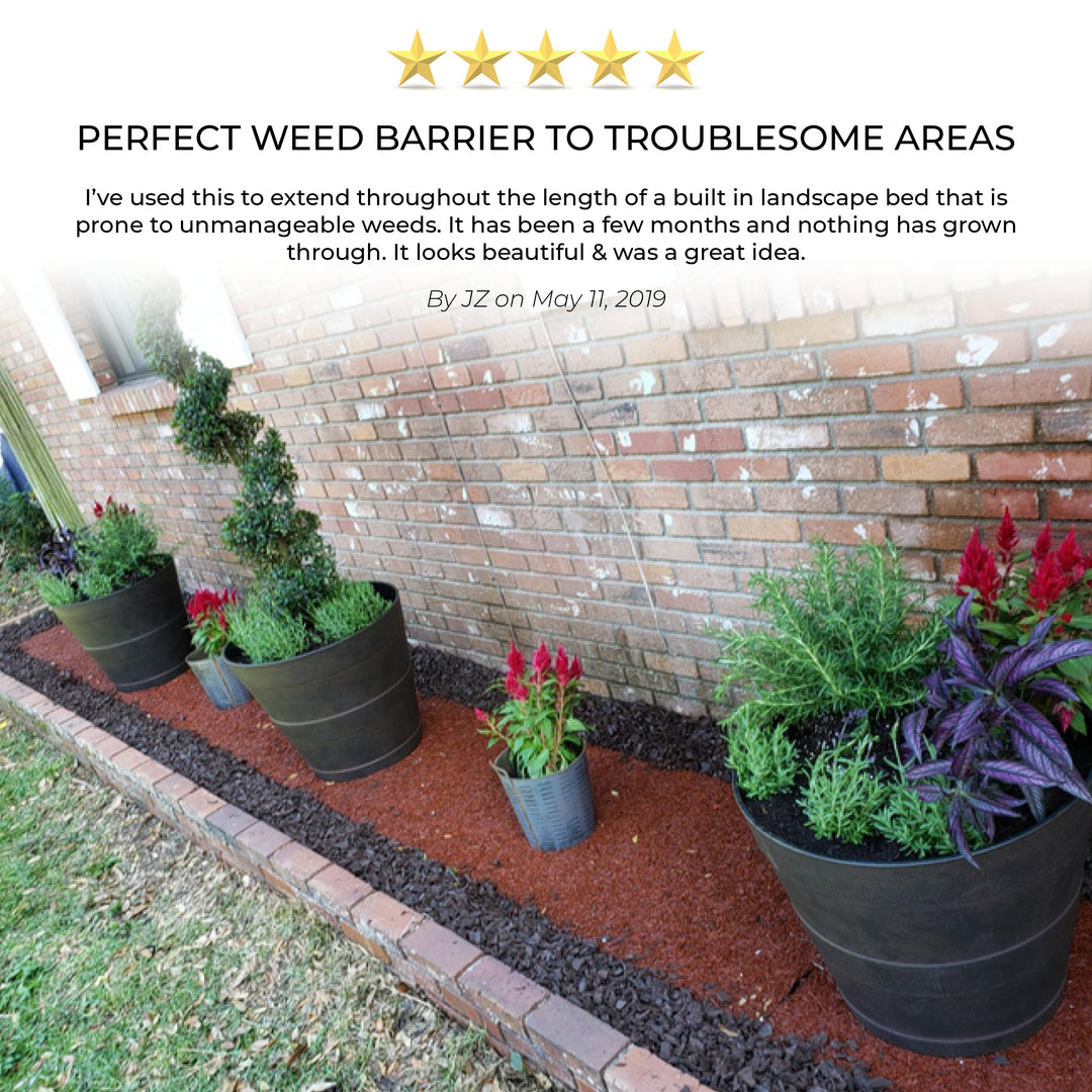 Recycled Rubber Weed Barrier Landscape Roll